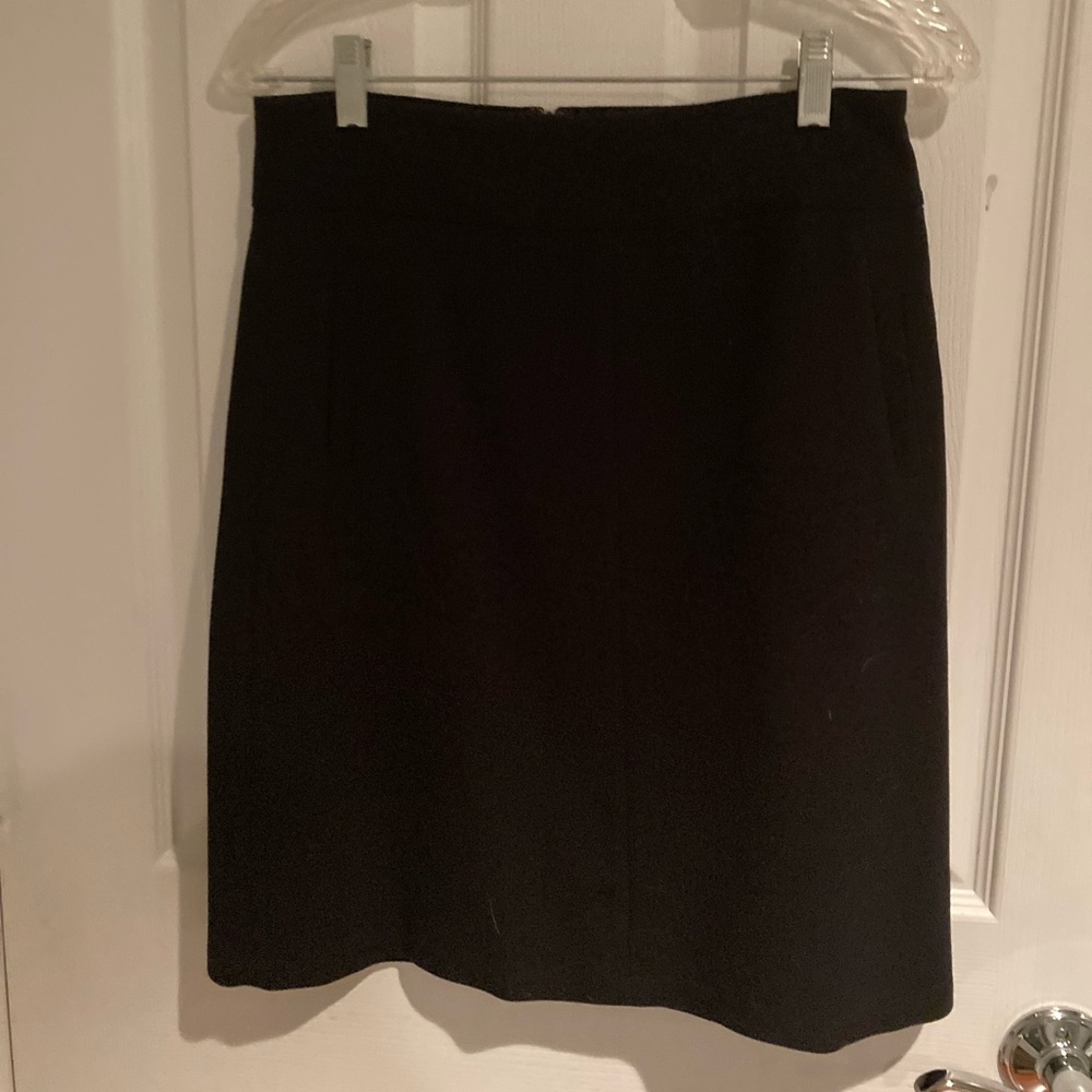 A-line black skirt